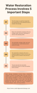 Water Restoration Process Involves 5 Important Steps